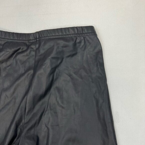 Lo Classe Couture Womens Skinny Pants Black Pull On Pleather Faux Leather XS - Picture 4 of 10